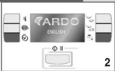 Ardo FLSO125D - WIJZIGEN VAN DE TAAL OP HET DISPLAY: - 1