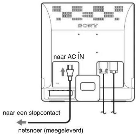 SONY SDM976D - Stap 3:Het netsnoer aansluiten - 1