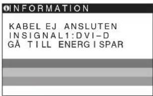 SONY SDM976D - Om KABEL EJ ANSLUTEN visas på bildskärmen - 1