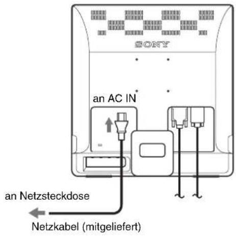SONY SDM976D - Schritt 3:Anschlieben des Netzkabels - 1