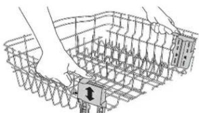 KITCHENAID KUDE70FXSS - Panier supérieur de luxe réglable à 2 positions - 1