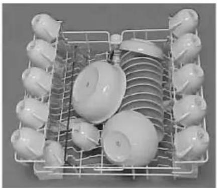 FAGOR VFE25S - - Comment placer la vaisselle dans les paniers. - 1