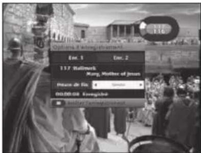SAMSUNG DCBP850R - Pour utiliser le menu Options d'enregistrement : - 1