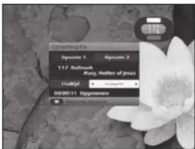 SAMSUNG DCBP850R - Hoe gebruikt u het optiemenu voor opname: - 1