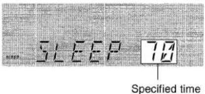 AIWA XRM75 - SETTING THE SLEEP TIMER - 3