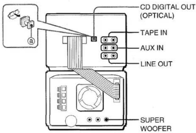 AIWA XRM75 - CONEXION DE EQUIPO OPCIONAL - 1