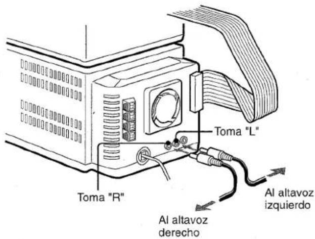 AIWA XRM75 - Conecte los cables de altovoz a launidad de radio/amplificador. - 1