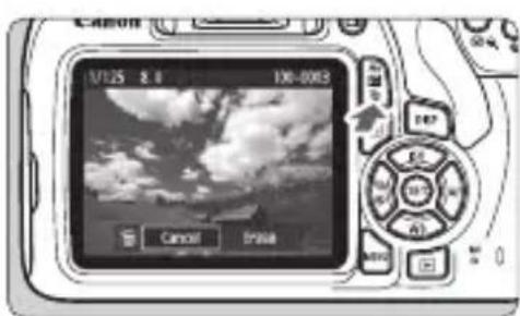 CANON EOS Rebel T7 - Erasing a Single Image - 1