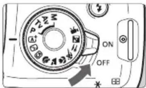 CANON EOS Rebel T7 - Turning on the Power - 1