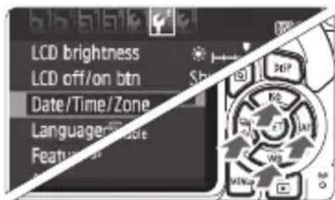 CANON EOS Rebel T7 - Display the menu screen. - 1