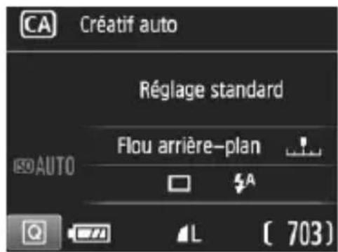 CANON EOS Rebel T7 - Positionnez la molette de mode sur <> . - 1