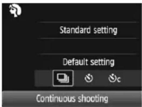 CANON EOS Rebel T7 - Press the <  > button (10). - 1
