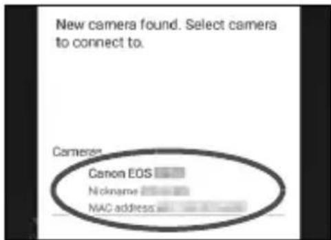 CANON EOS Rebel T7 - Start Camera Connect on the smartphone. - 2