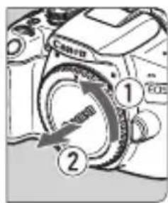 CANON EOS Rebel T7 - Attaching a Lens - 2