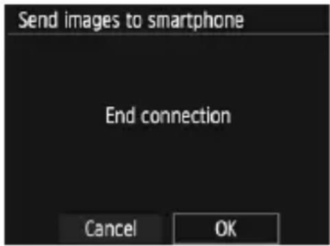 CANON EOS Rebel T7 - Terminating the Connection - 1