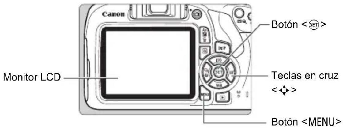 CANON EOS Rebel T7 - MENU Operaciones de menu - 1