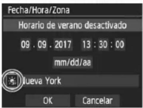 CANON EOS Rebel T7 - Ajuste la Fecha y la hora. - 1