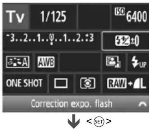 CANON EOS Rebel T7 - Écran de réglage des fonctions - 1