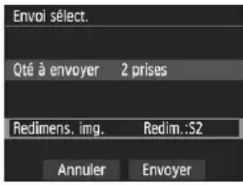 CANON EOS Rebel T7 - Sélectionnez les images à envoyer. - 2