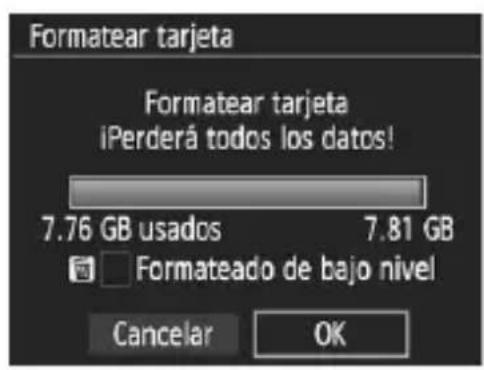 CANON EOS Rebel T7 - MENU Formateado de la tarjeta - 3