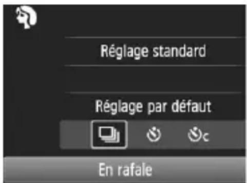 CANON EOS Rebel T7 - Appuyez sur la touche <  > (10). L'écran de contrôle rapide apparait. - 1