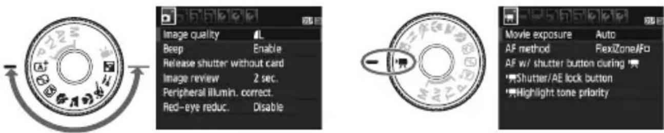 CANON EOS Rebel T7 - Basic Zone modes Movie shooting mode - 1