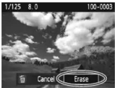 CANON EOS Rebel T7 - Erasing a Single Image - 2