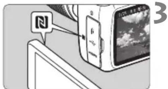 CANON EOS Rebel T7 - Connecting with the NFC Function - 2