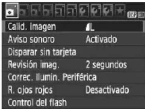 CANON EOS Rebel T7 - Procedimiento de ajuste de los manos - 1