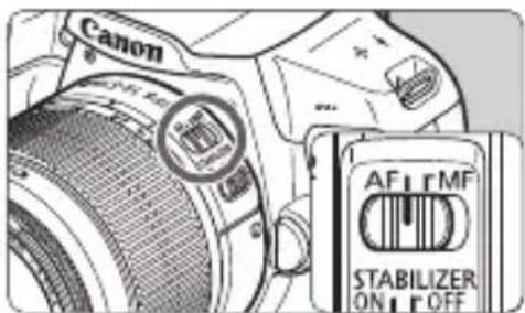CANON EOS Rebel T7 - Attach the lens. - 1