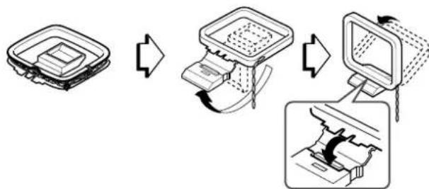 AIWA AVD77 - To stand the AM loop antenna on a surface - 1