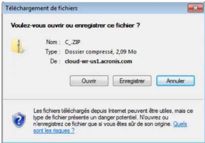 ACRONIS True Image 2014 - Restauration de données à partir de sauvégardes en lignes - 3