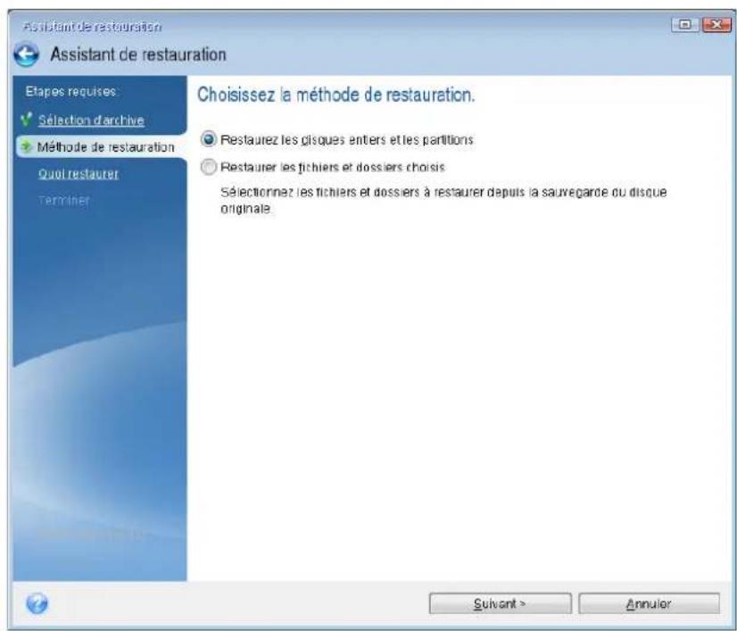 ACRONIS True Image 2014 - Pour restaurer un disque système : - 2