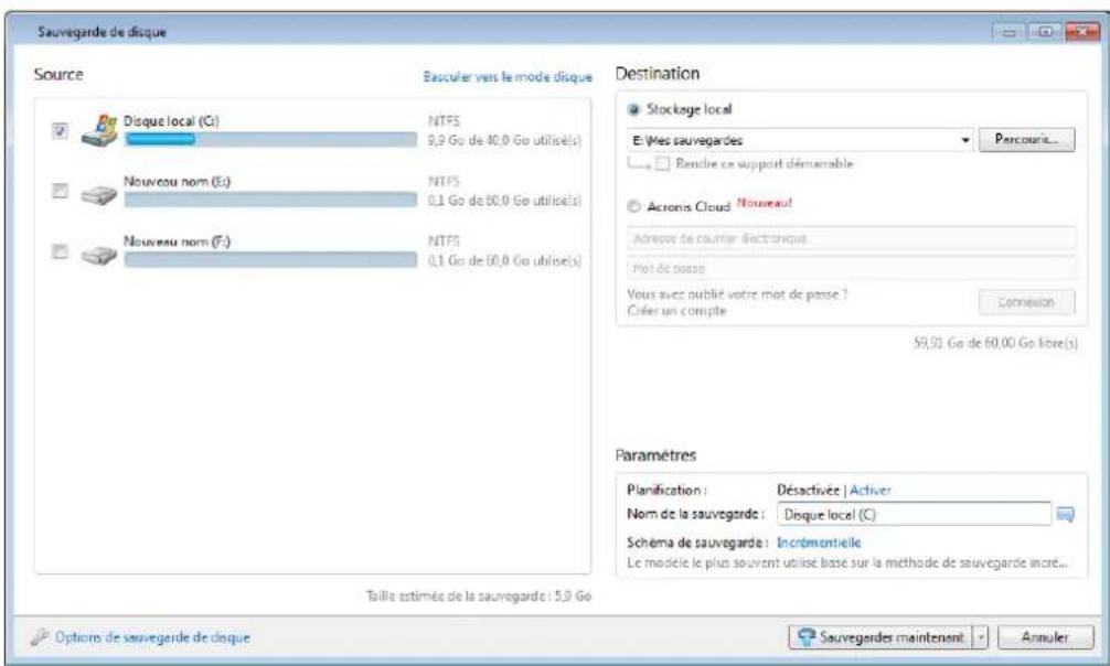 ACRONIS True Image 2014 - Sauvegarde de votre partition système - 1