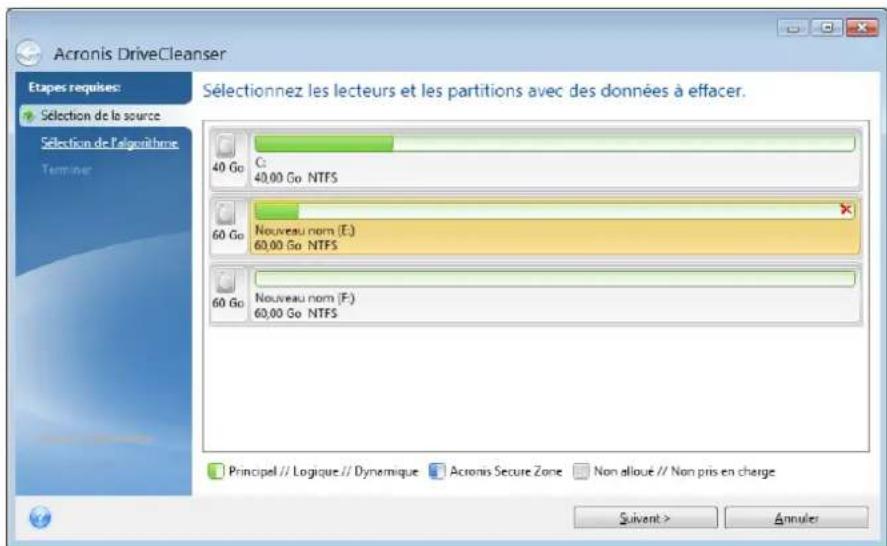 ACRONIS True Image 2014 - Sélection des données - 1