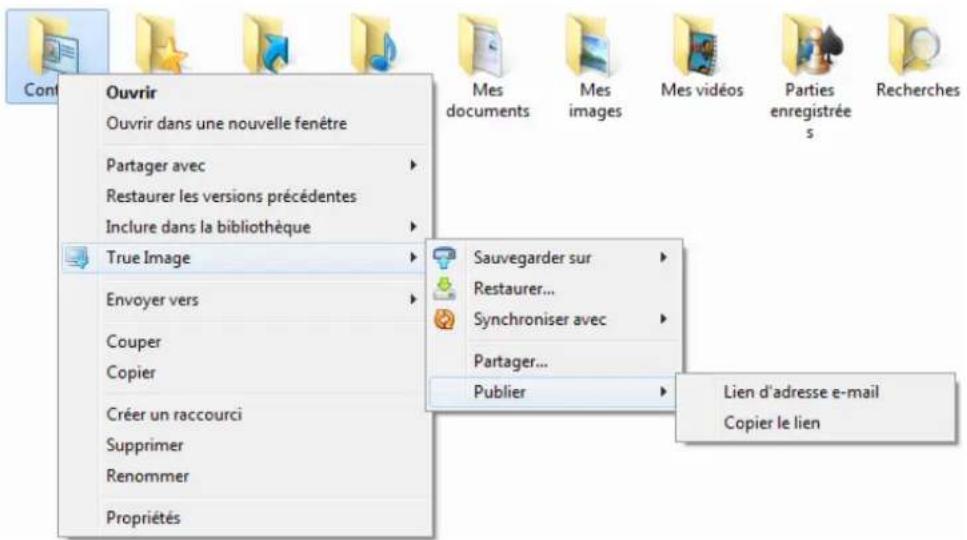 ACRONIS True Image 2014 - Comment créé des liens publics vers des fichiers et dossiers - 1
