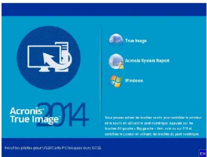 ACRONIS True Image 2014 - Pour tester le support de secours - 1