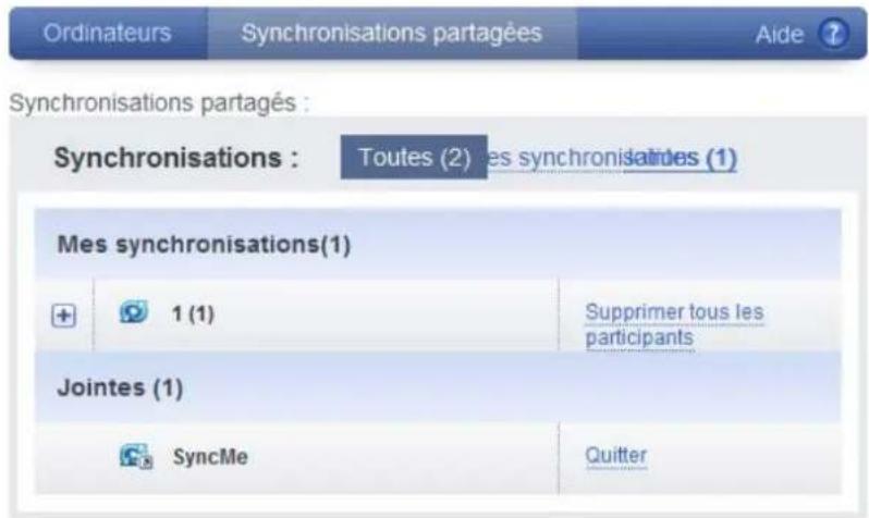 ACRONIS True Image 2014 - Gérer la synchronisation - 1