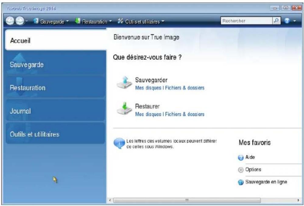 ACRONIS True Image 2014 - Pour restaurer un disque système à partir d'Acronis Cloud : - 1