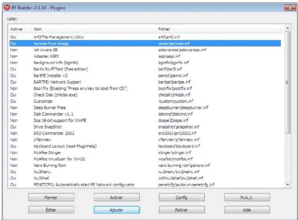 ACRONIS True Image 2014 - Pour creator un CD/DVD BartPE avec le plug-in Acronis True Image 2014 : - 2