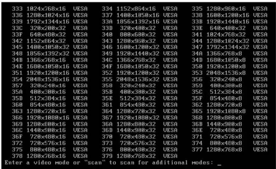 ACRONIS True Image 2014 - Sélection du mode video lors du démarrage effectué à partir du support de secours - 2