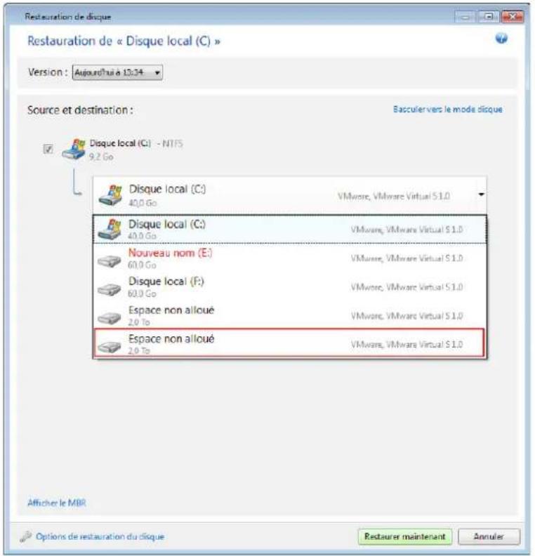 ACRONIS True Image 2014 - Comment restaurer plusieurs partitions en même temps - 5