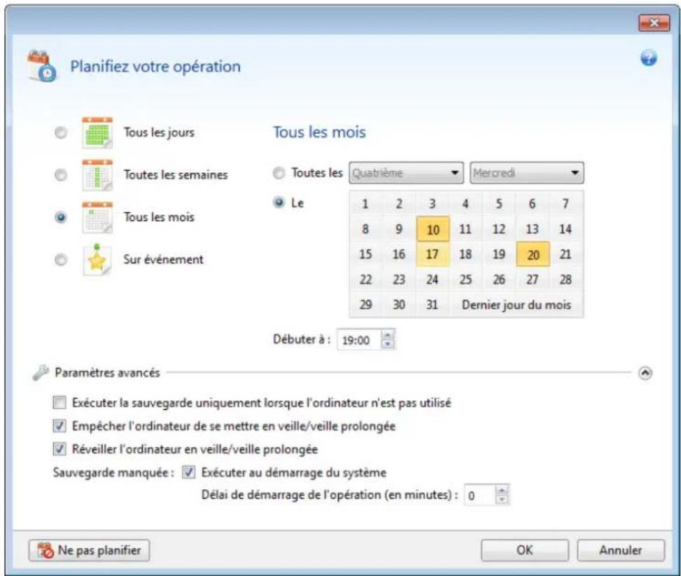 ACRONIS True Image 2014 - Planification - 1