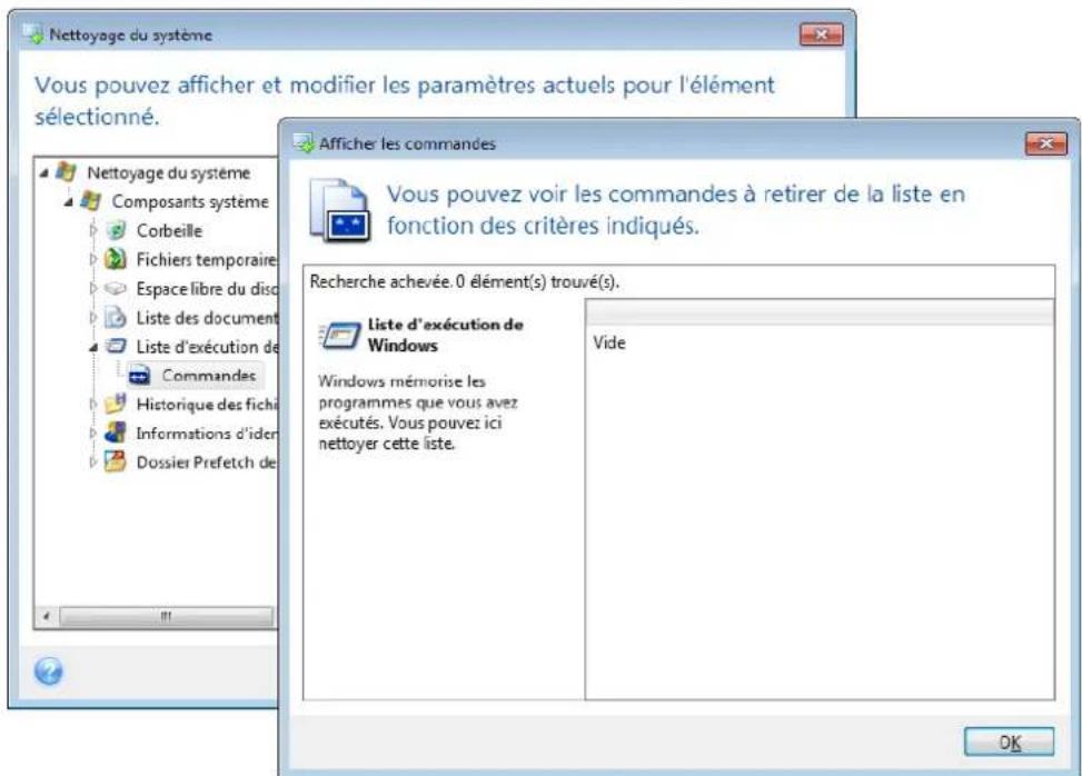 ACRONIS True Image 2014 - Paramètre « Commandes » - 1
