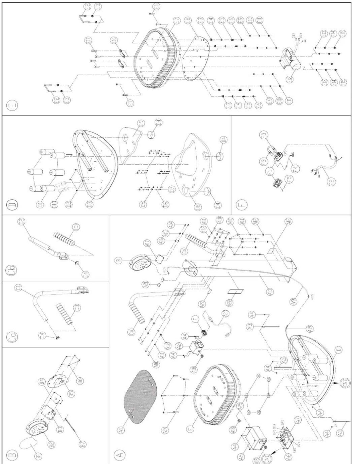 Pro-form PFICVU26908.0 - SCHÉMA DÉTAILLÉ du Modèle N° PFICVU26907.0 - 1