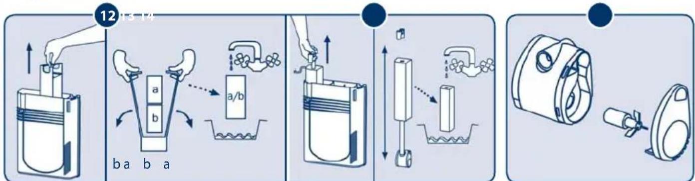 Ferplast Dubai Corner 90 Beech - Entretien du filtré BLUWAVE - 1