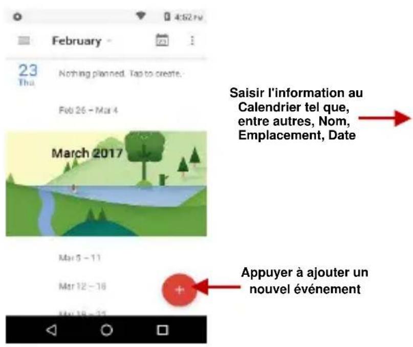 BLU R2 LTE - Creation d'un événement - 1