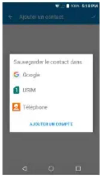 BLU R2 LTE - Ajouter un nouveau Contact - 1