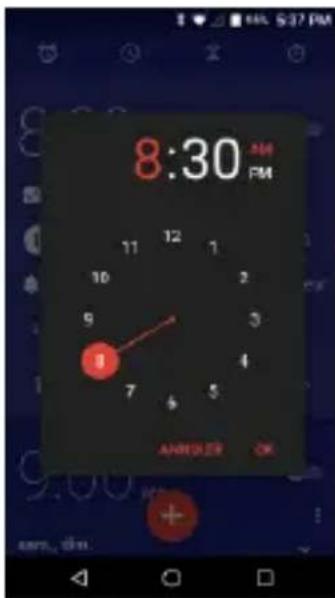 BLU R2 LTE - Créer une nouvelle alarme - 2