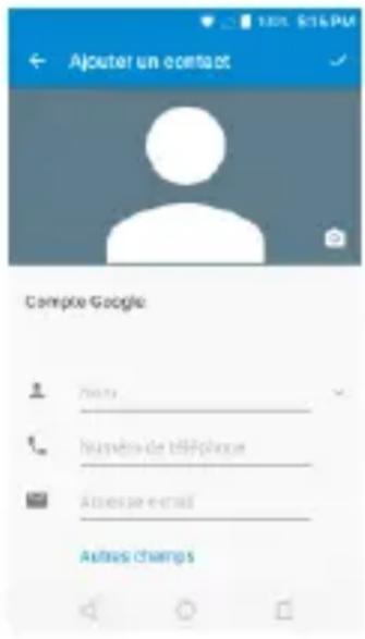 BLU R2 LTE - Ajouter un nouveau Contact - 2